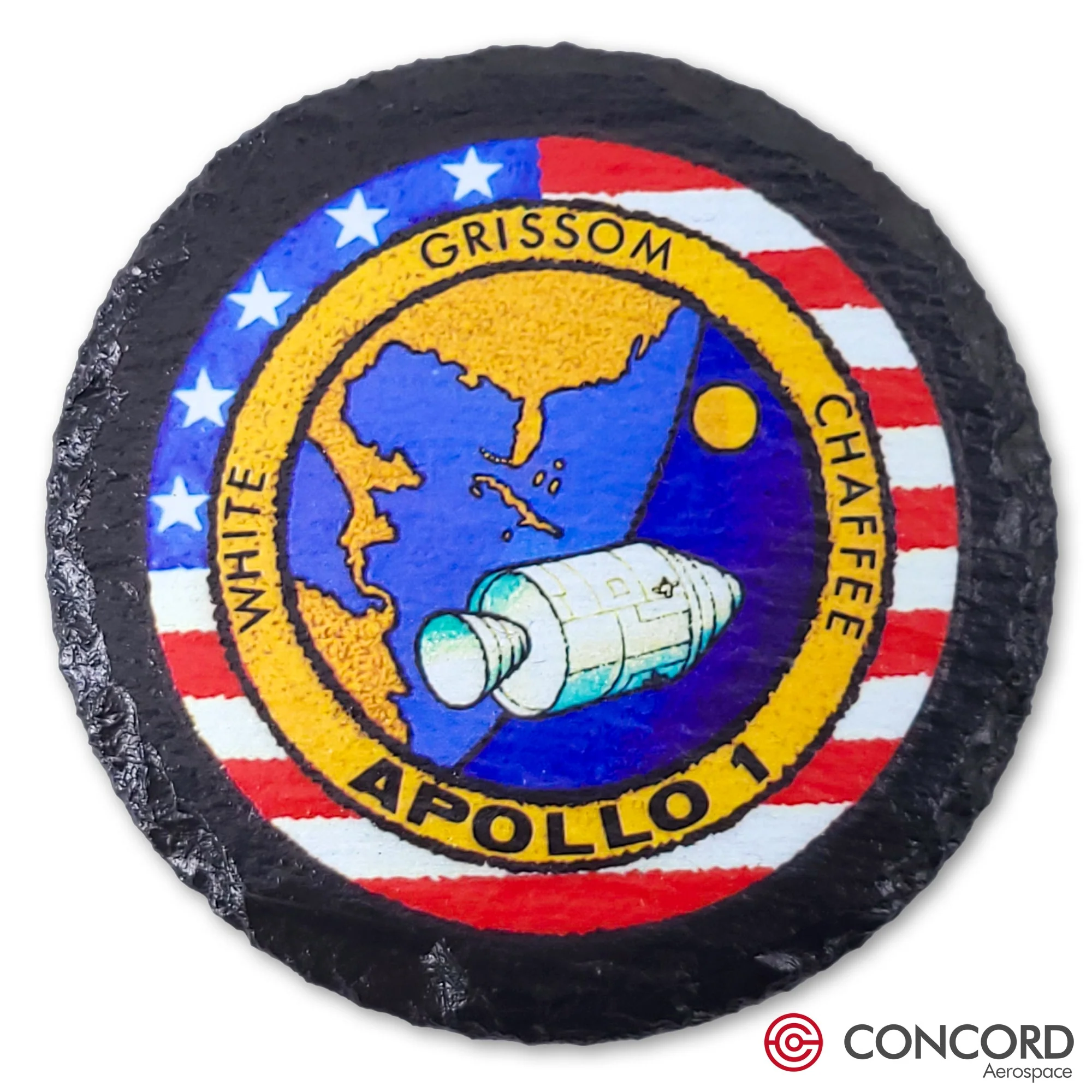 Apollo 11 Mission Slate Coaster