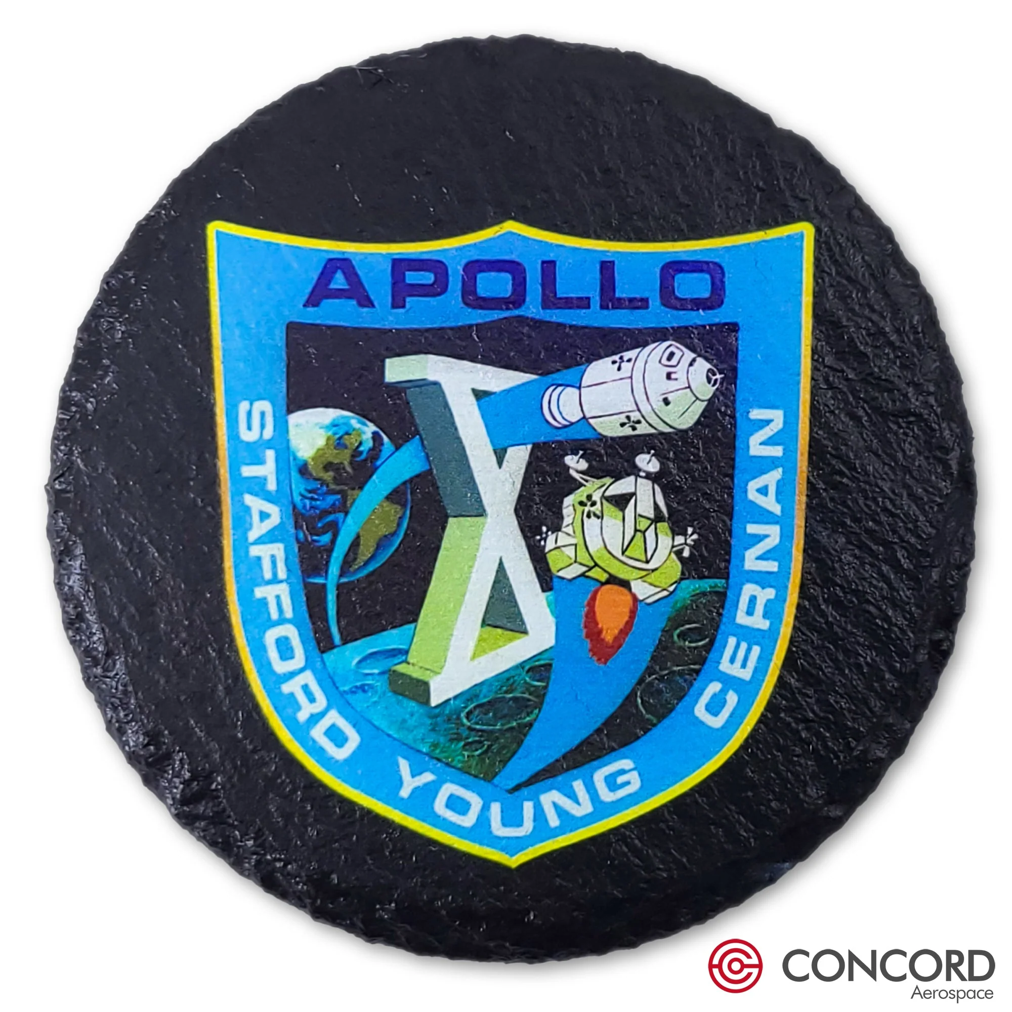 Apollo 10 Mission Slate Coaster