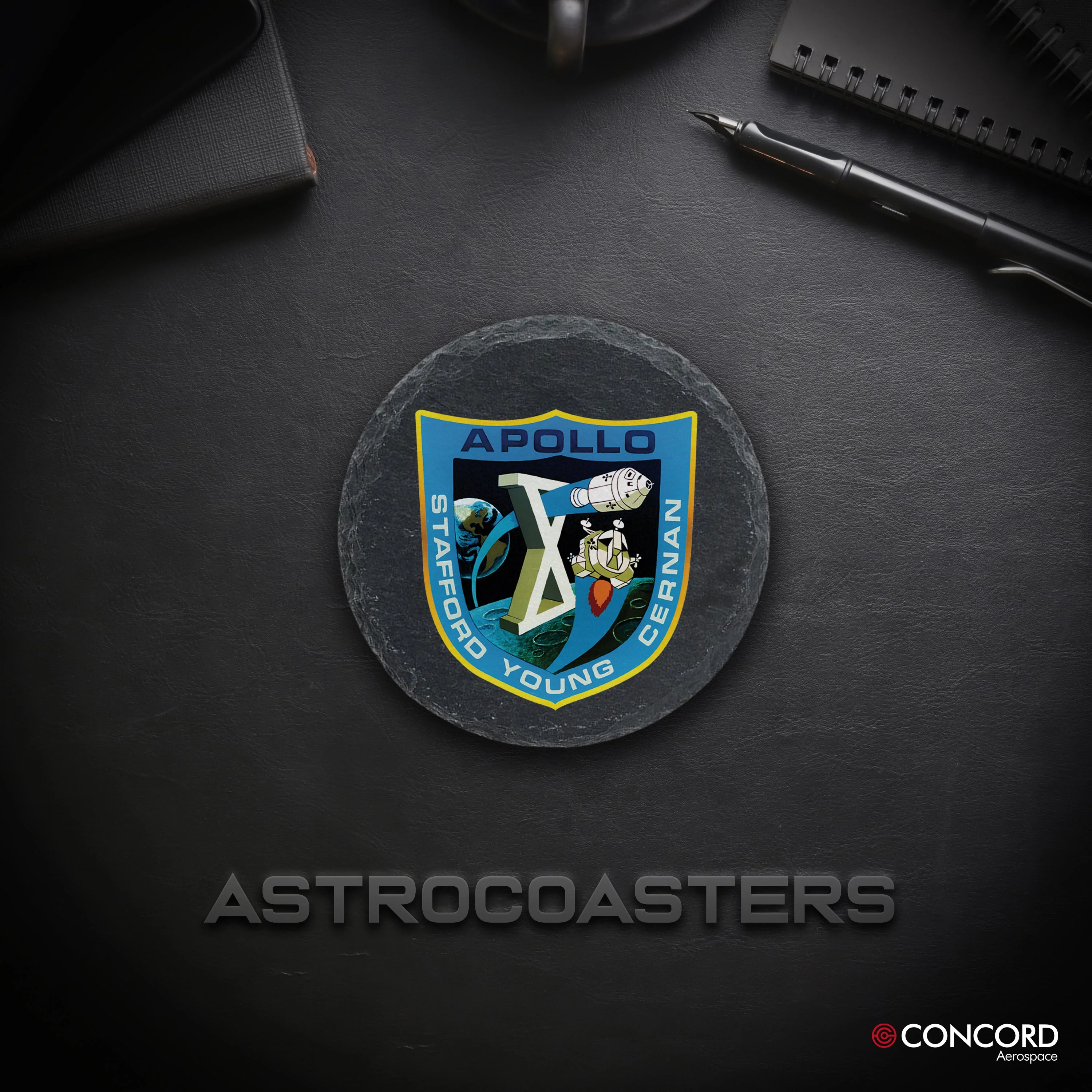 Apollo 10 Mission Slate Coaster - Image 5