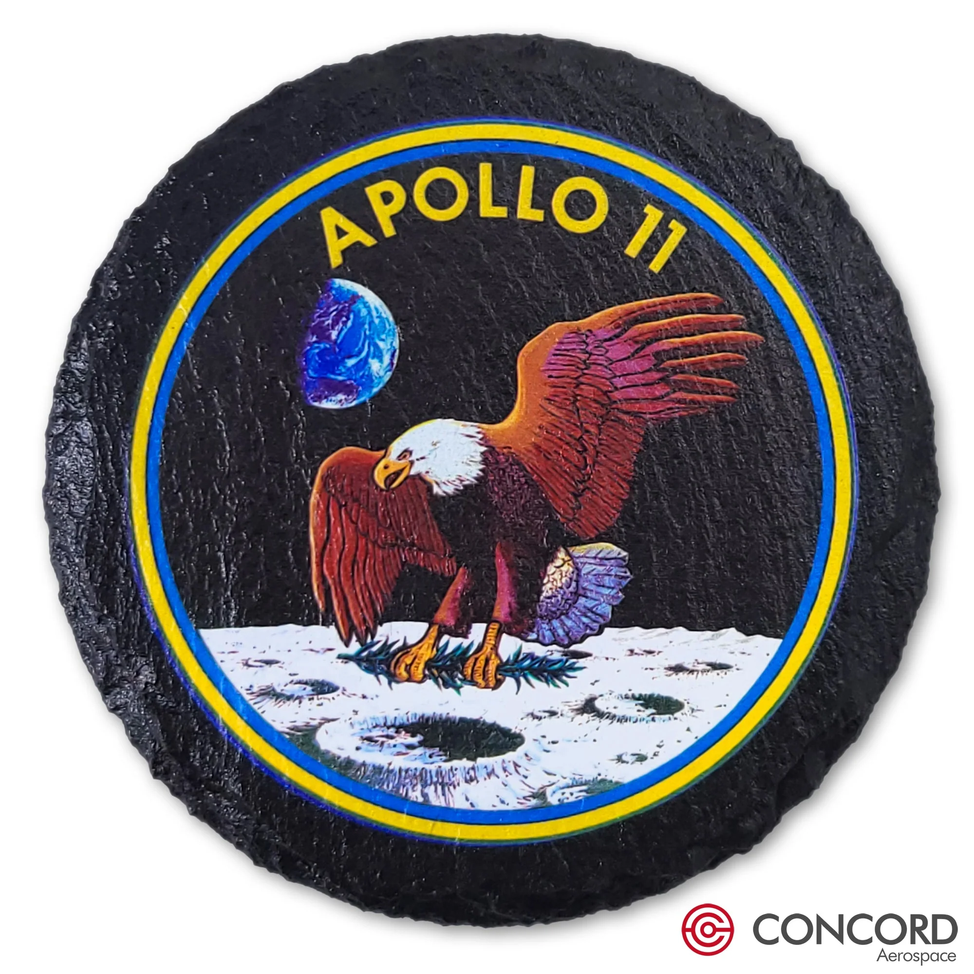 Apollo 11 Mission Slate Coaster