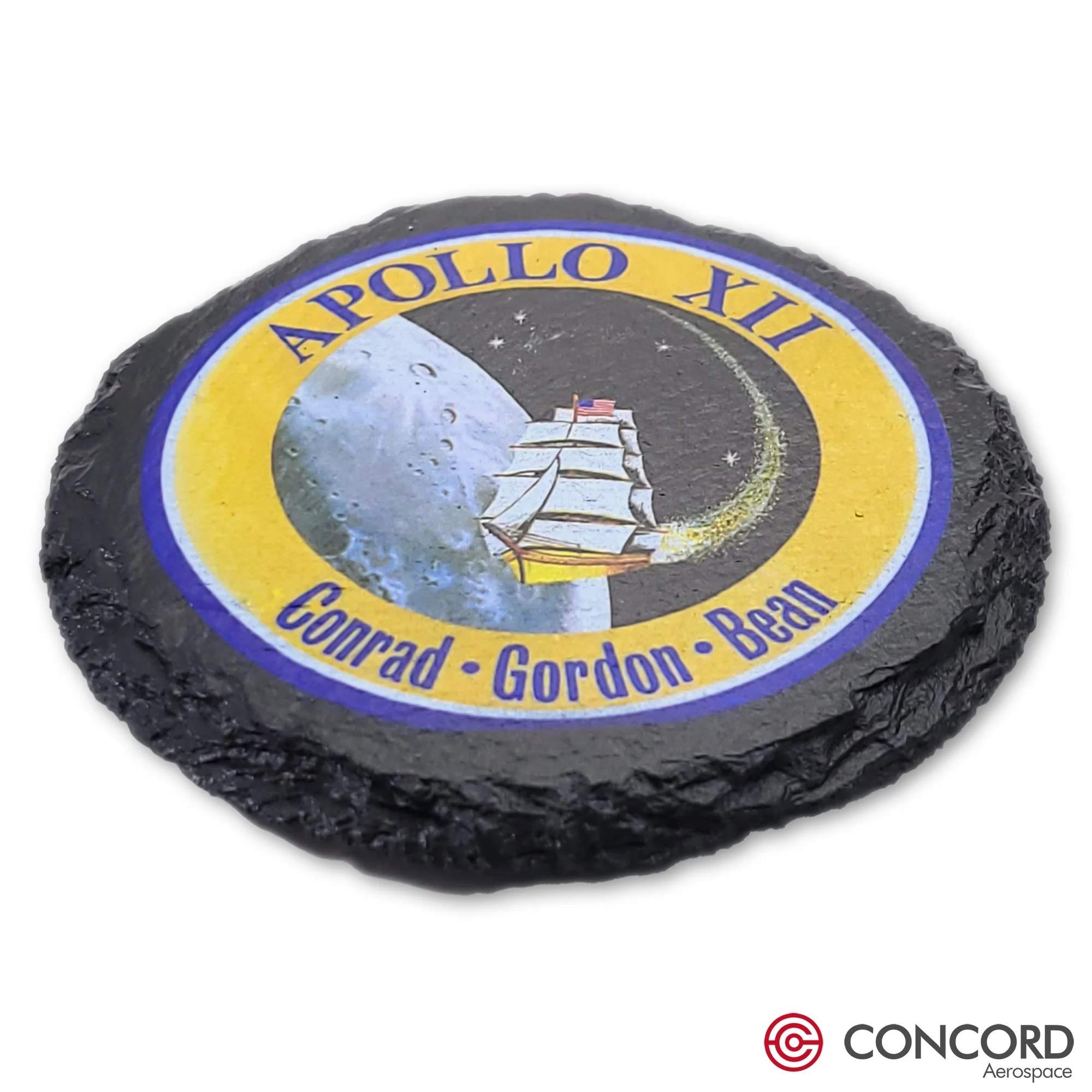 Apollo 12 Mission Slate Coaster - Image 2