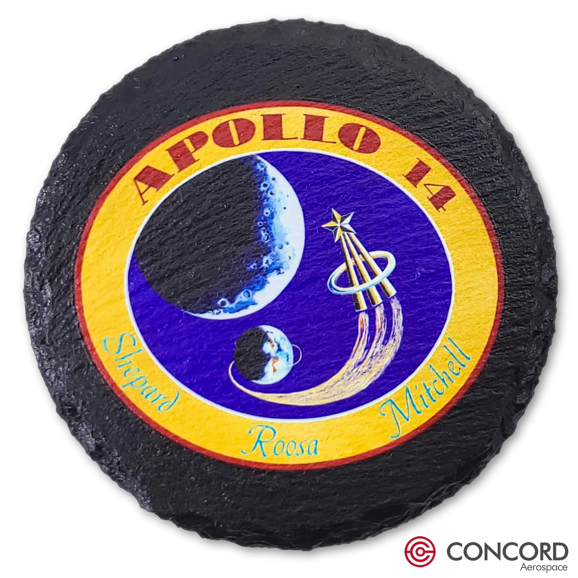 Apollo 14 Mission Slate Coaster