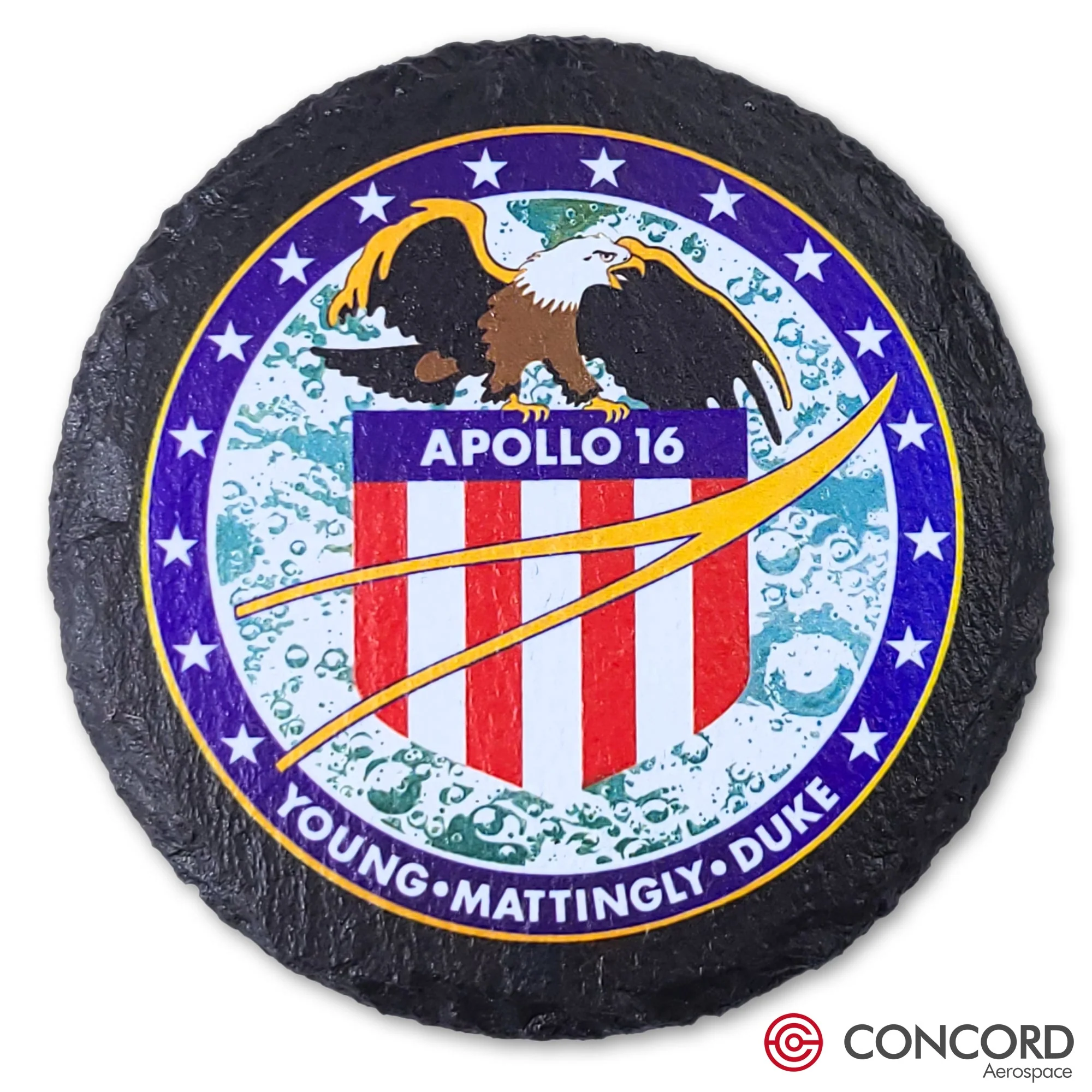 Apollo 16 Mission Slate Coaster