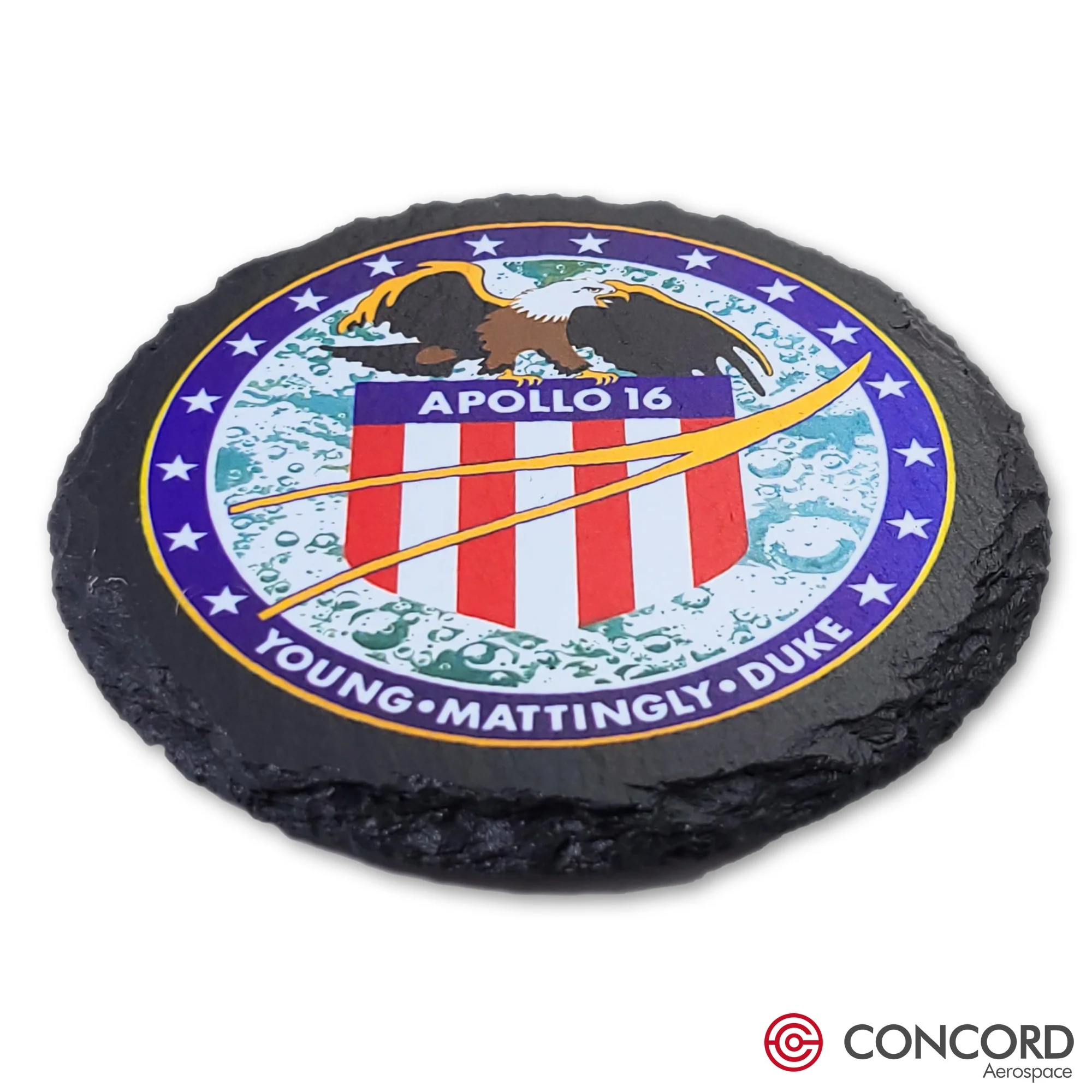 Apollo 16 Mission Slate Coaster - Image 2
