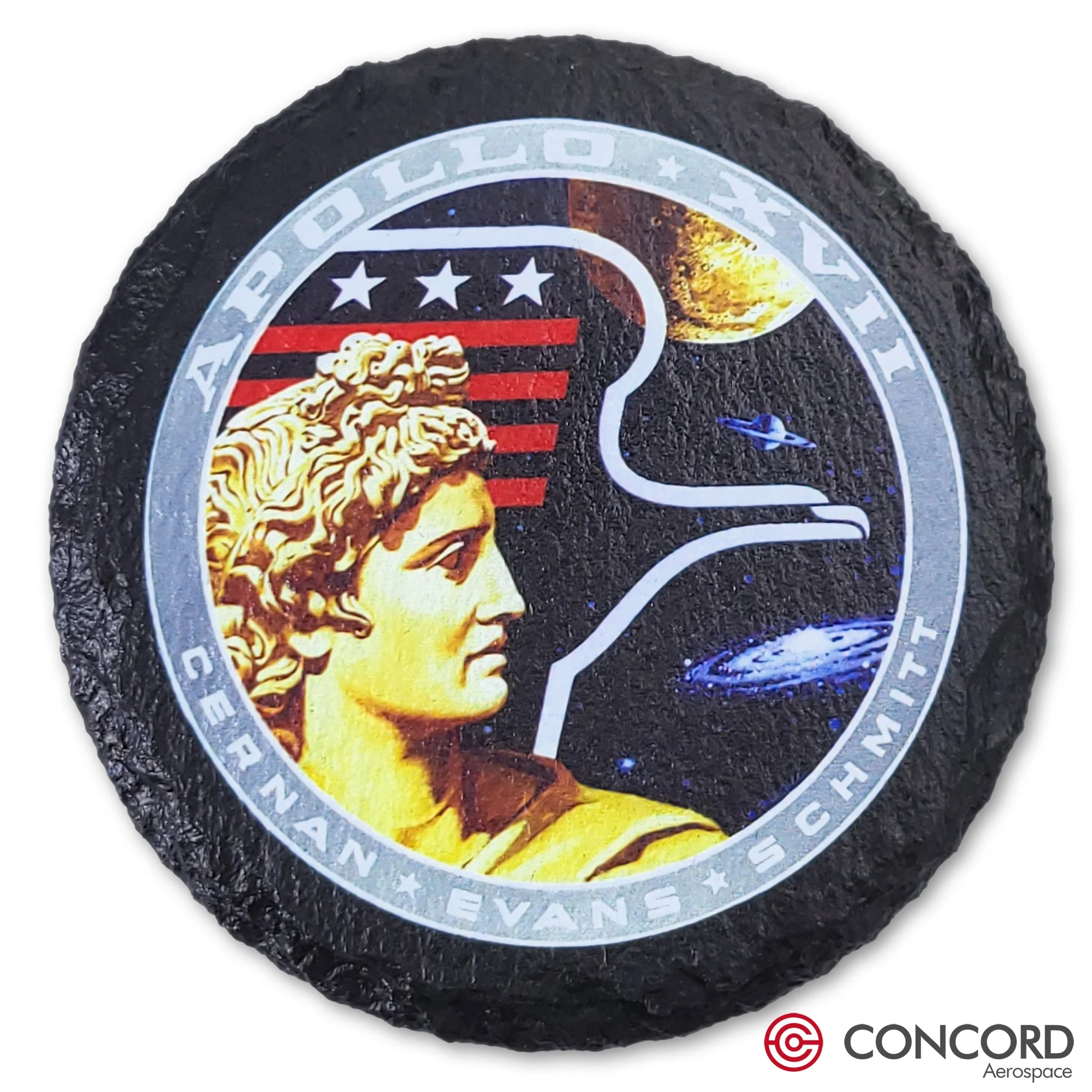 Apollo 17 Mission Slate Coaster