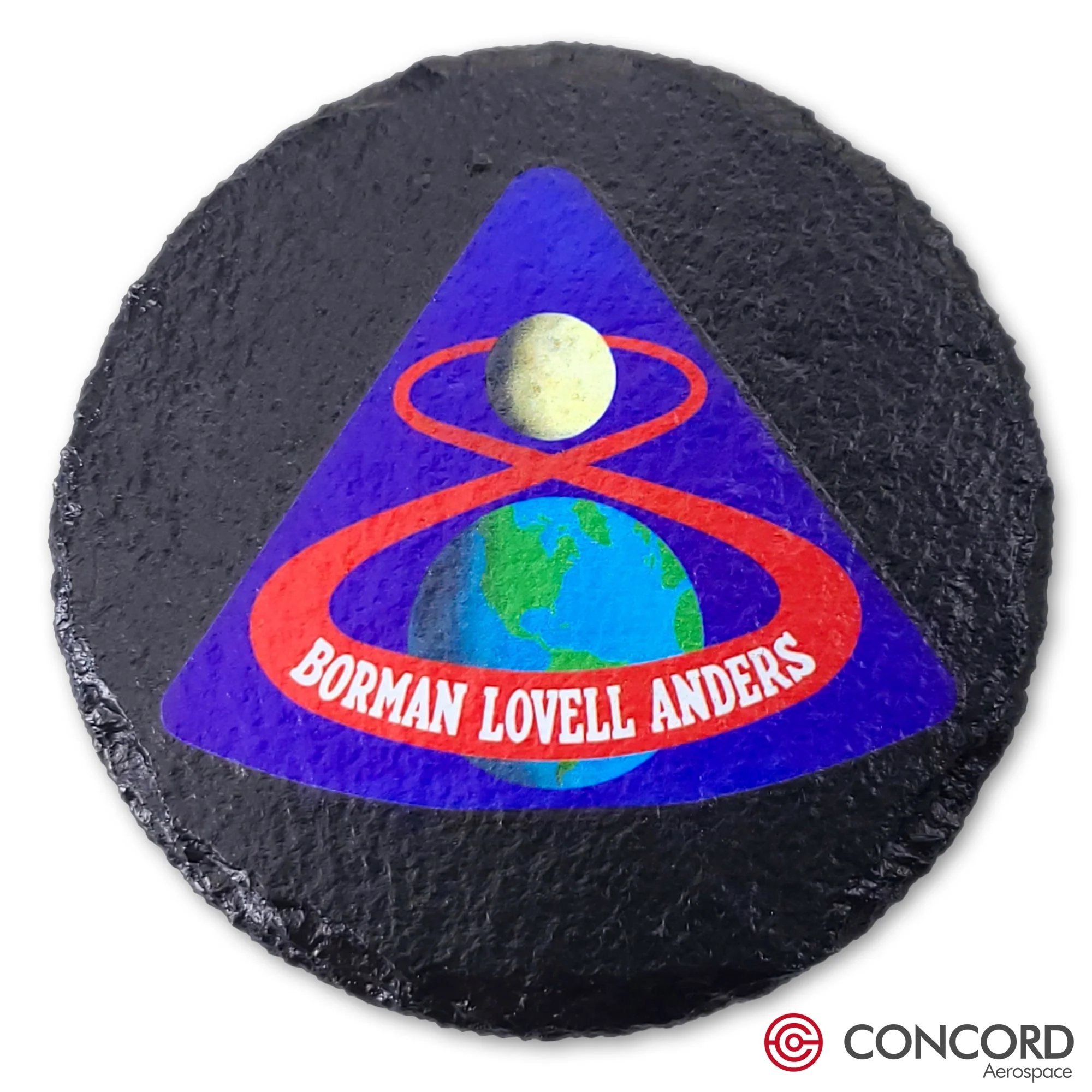 Apollo 8 Mission Slate Coaster