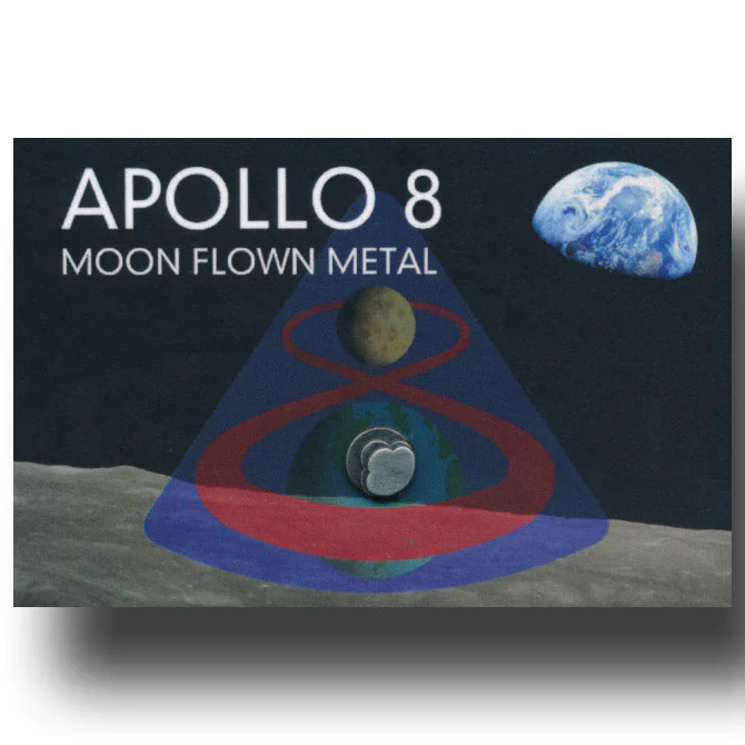 Apollo 8 trading card – medallion - lunar flown material