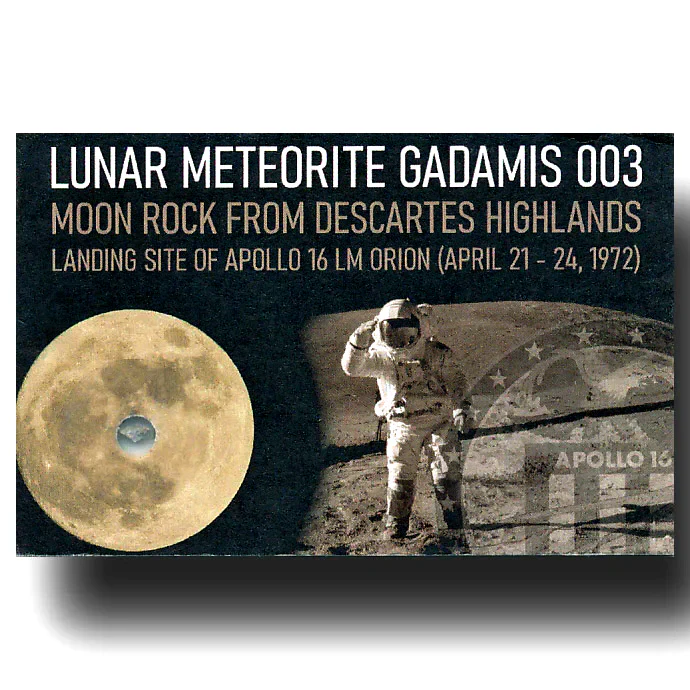 Lunar meteorite Gadamis 003 / Apollo 16