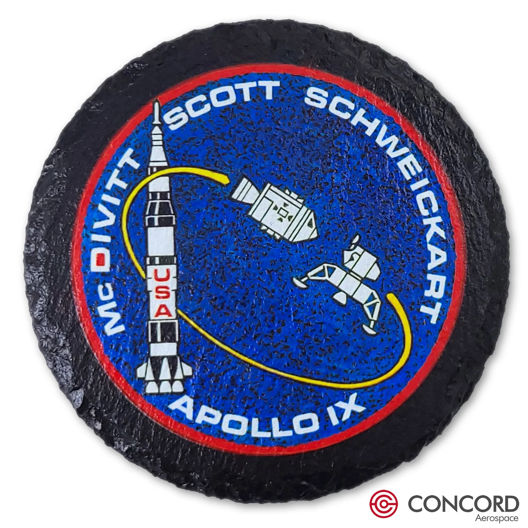 Apollo 9 Mission Slate Coaster