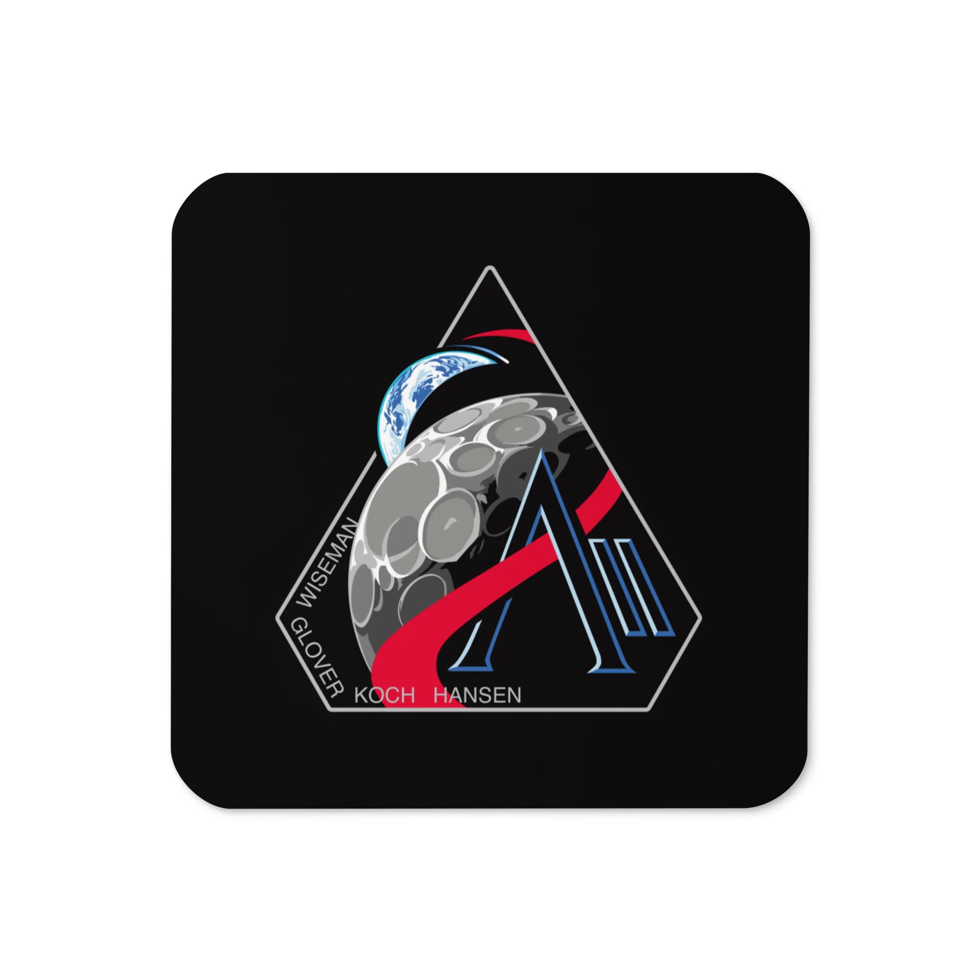Artemis II Cork-back coaster