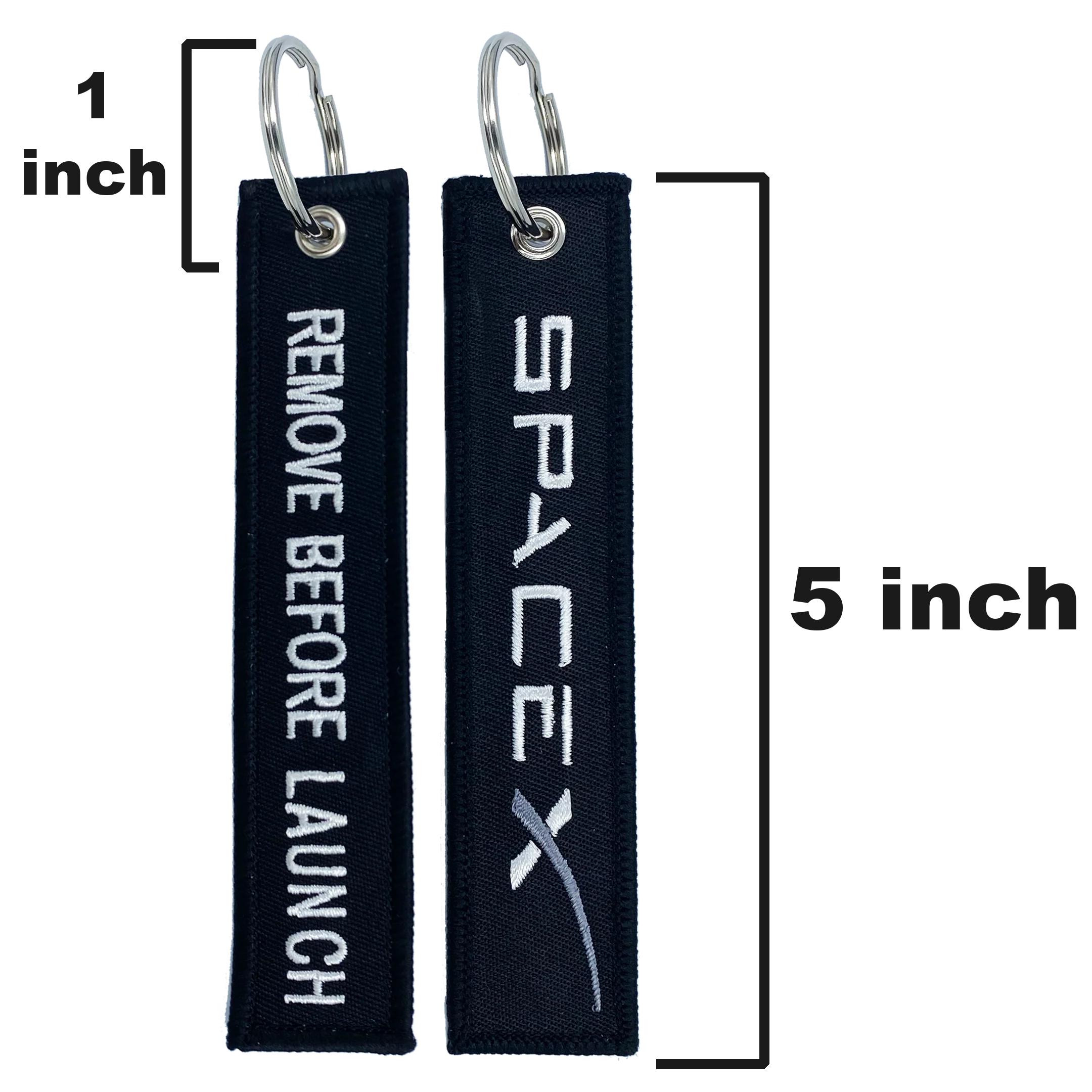 SpaceX REMOVE BEFORE LAUNCH Keychain - Black - Image 2