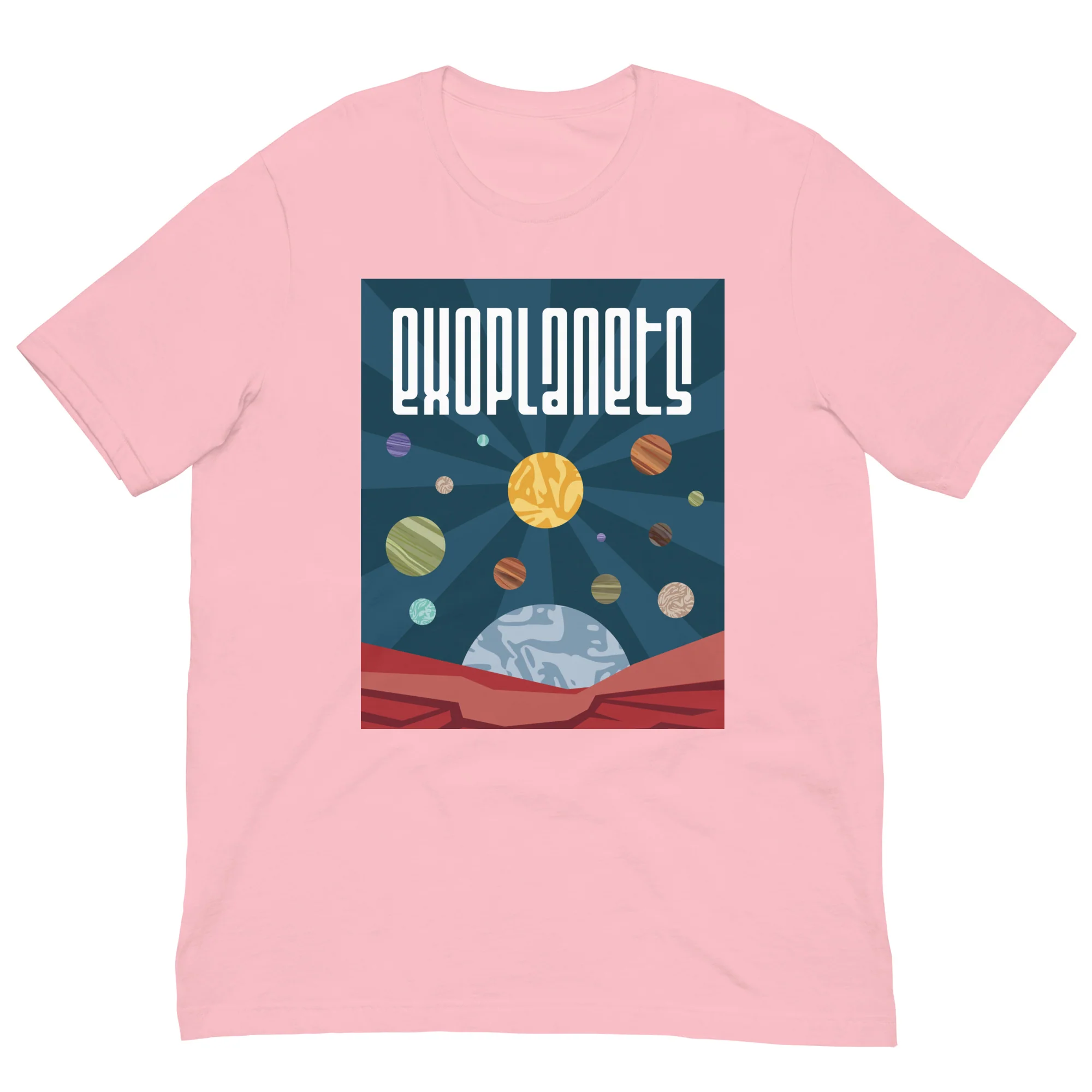 Exoplanets Multi-Planet Retro T-Shirt - Image 7