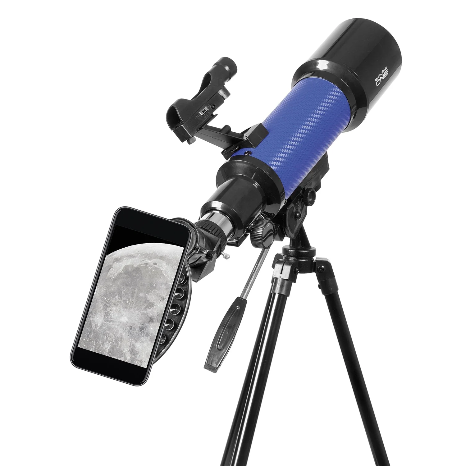 Explore One CF400 Blue Carbon Fiber Wrap 70mm Pan Handle AZ Mount Telescope - Image 5