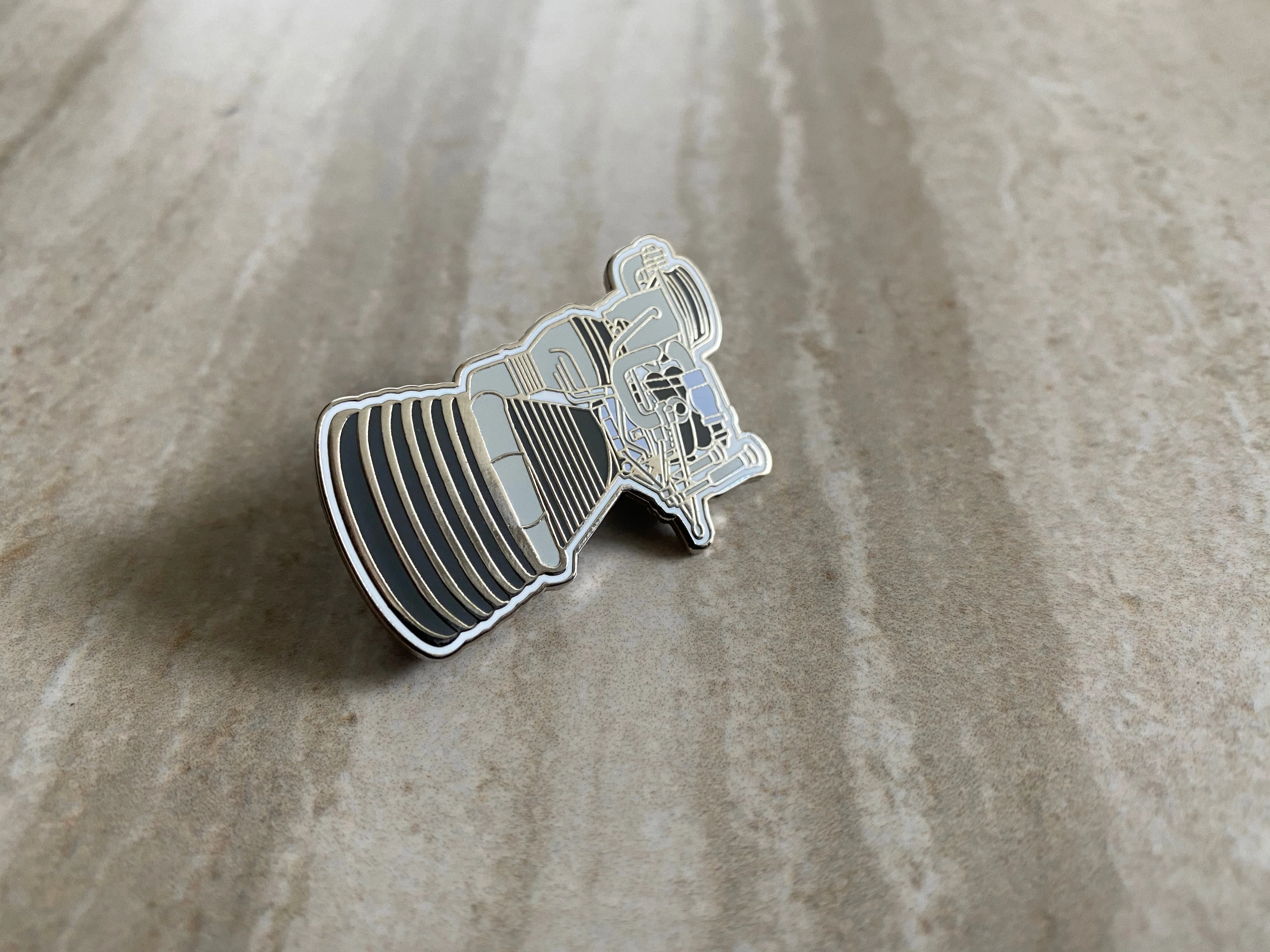 F-1 Engine (Saturn V 1st Stage) Hard Enamel Pin - Image 3