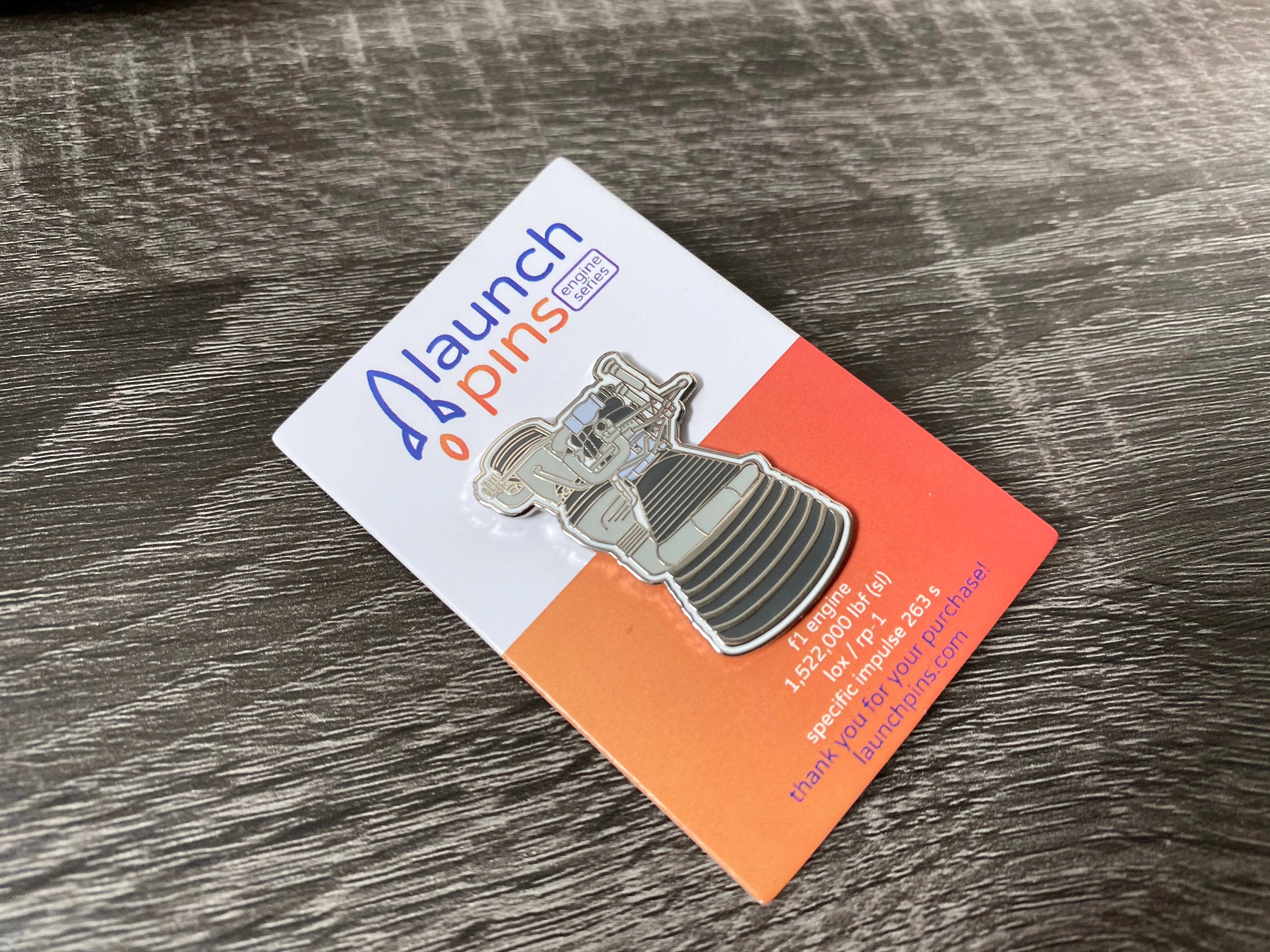 F-1 Engine (Saturn V 1st Stage) Hard Enamel Pin - Image 4
