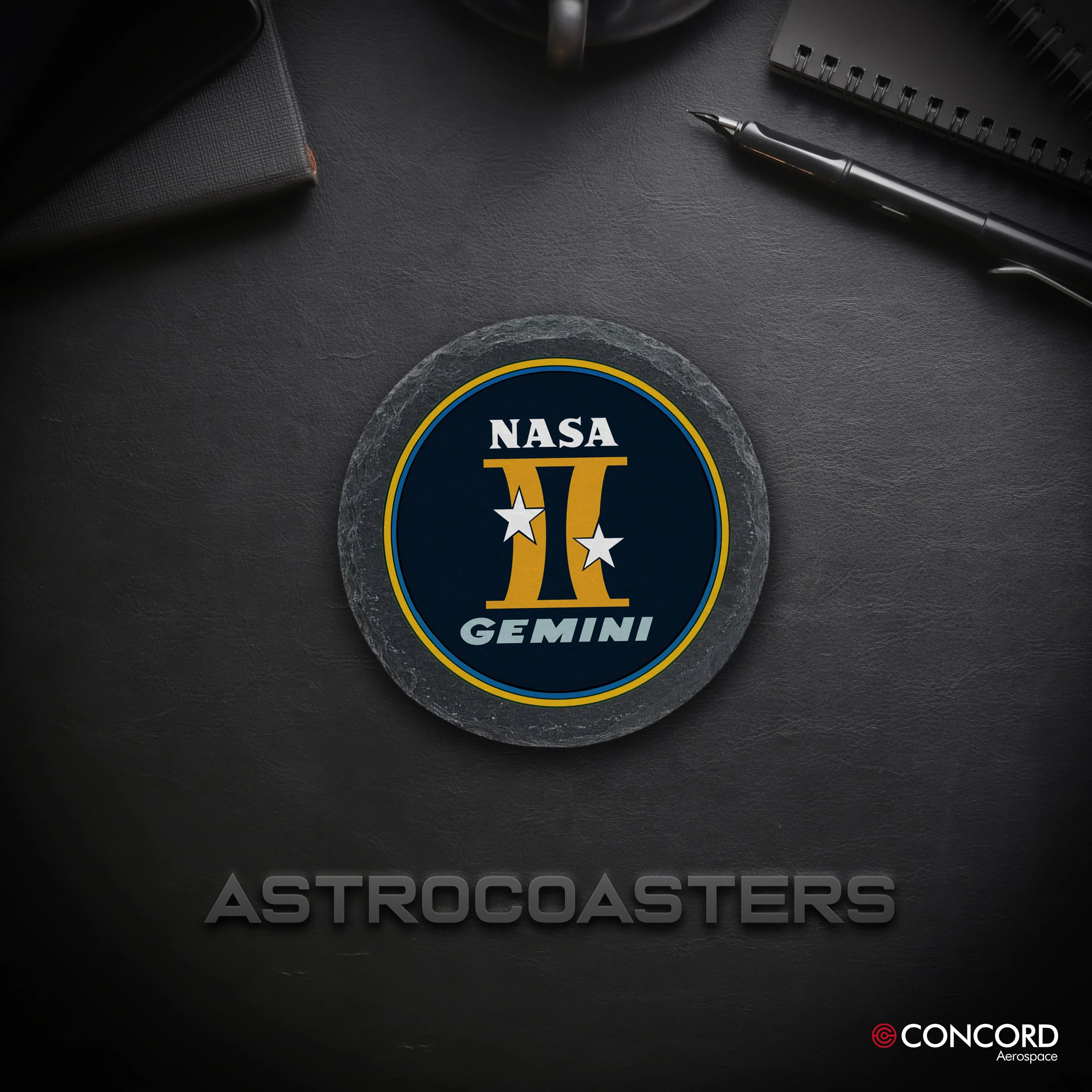 Gemini Program Slate Coaster - Image 2