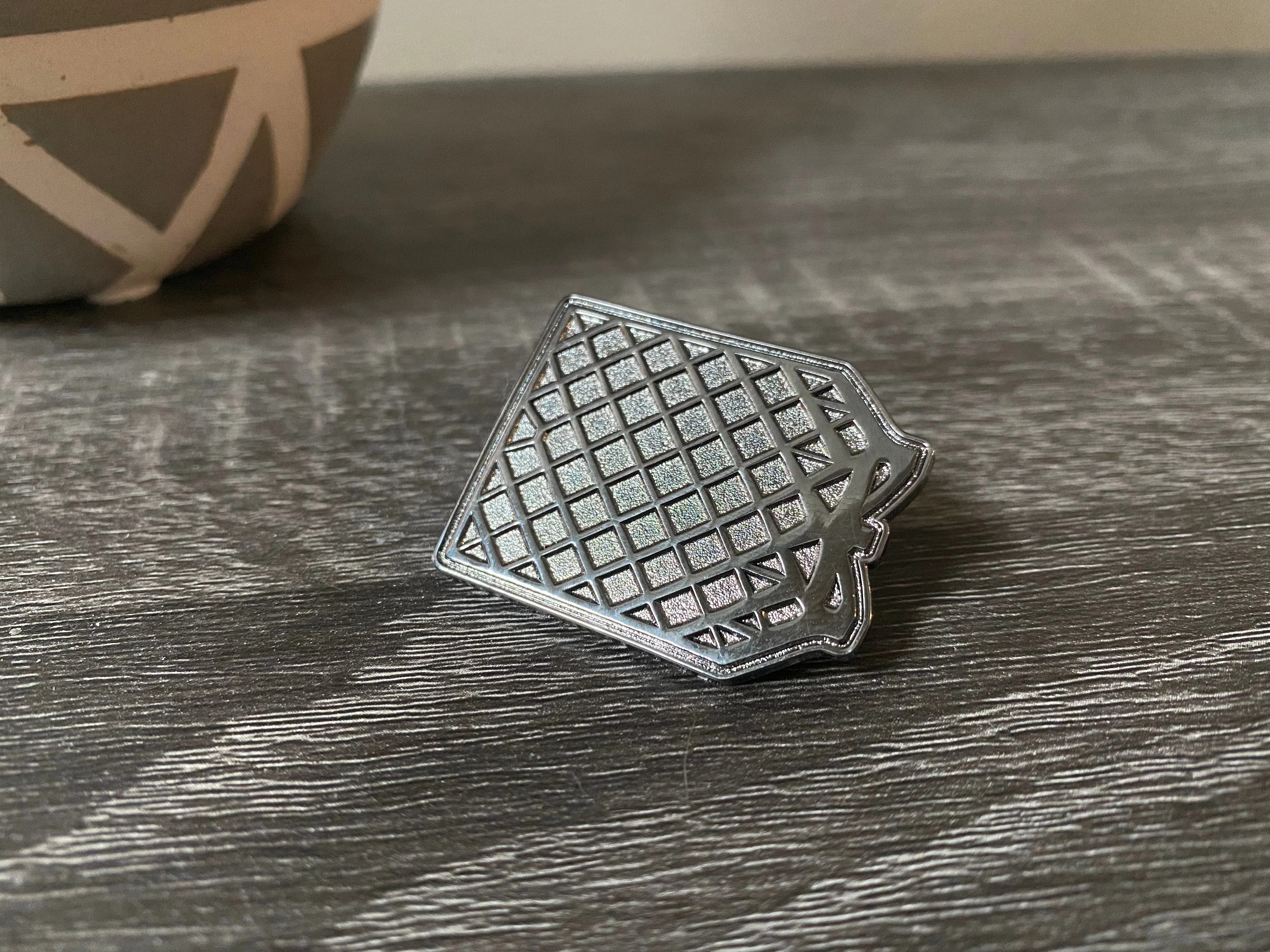 Grid Fin Hard Enamel Pin - Image 3