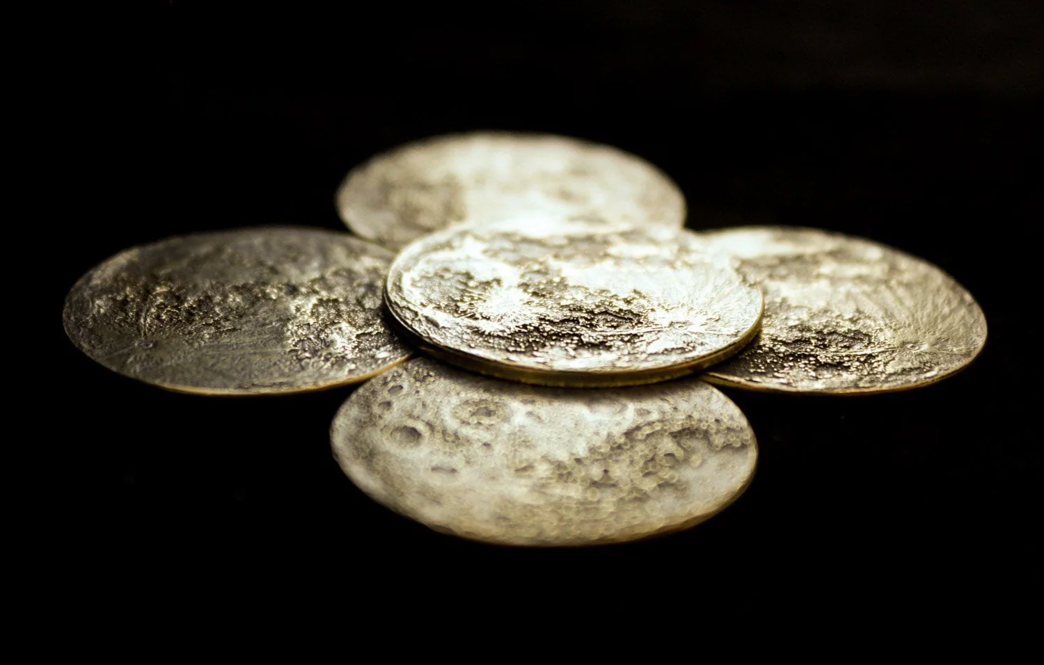 Harvest Moon Bundle - Set of 5 Brass Moon Coins - Image 8