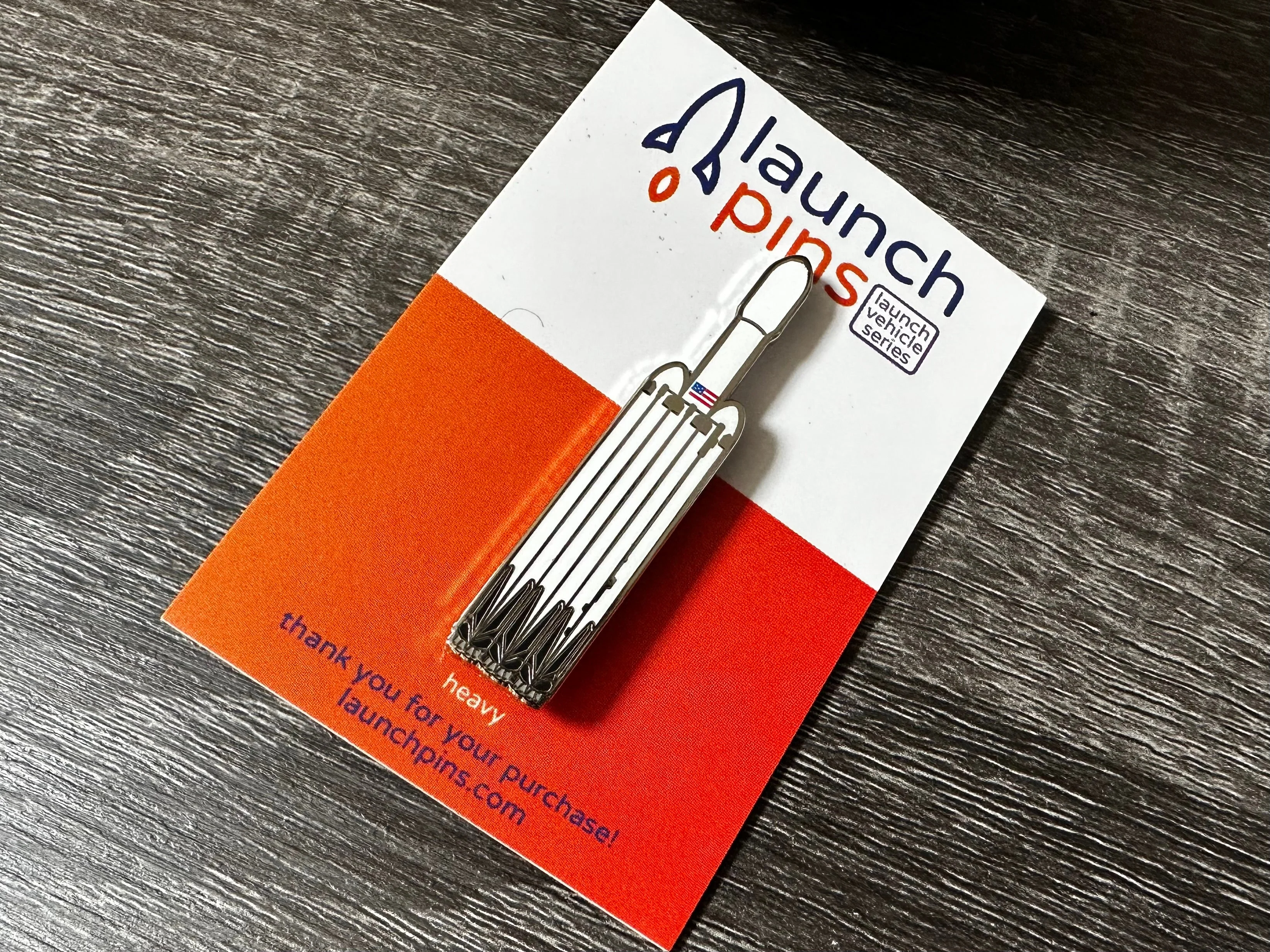 Heavy Launch Vehicle Enamel Pin - Image 2