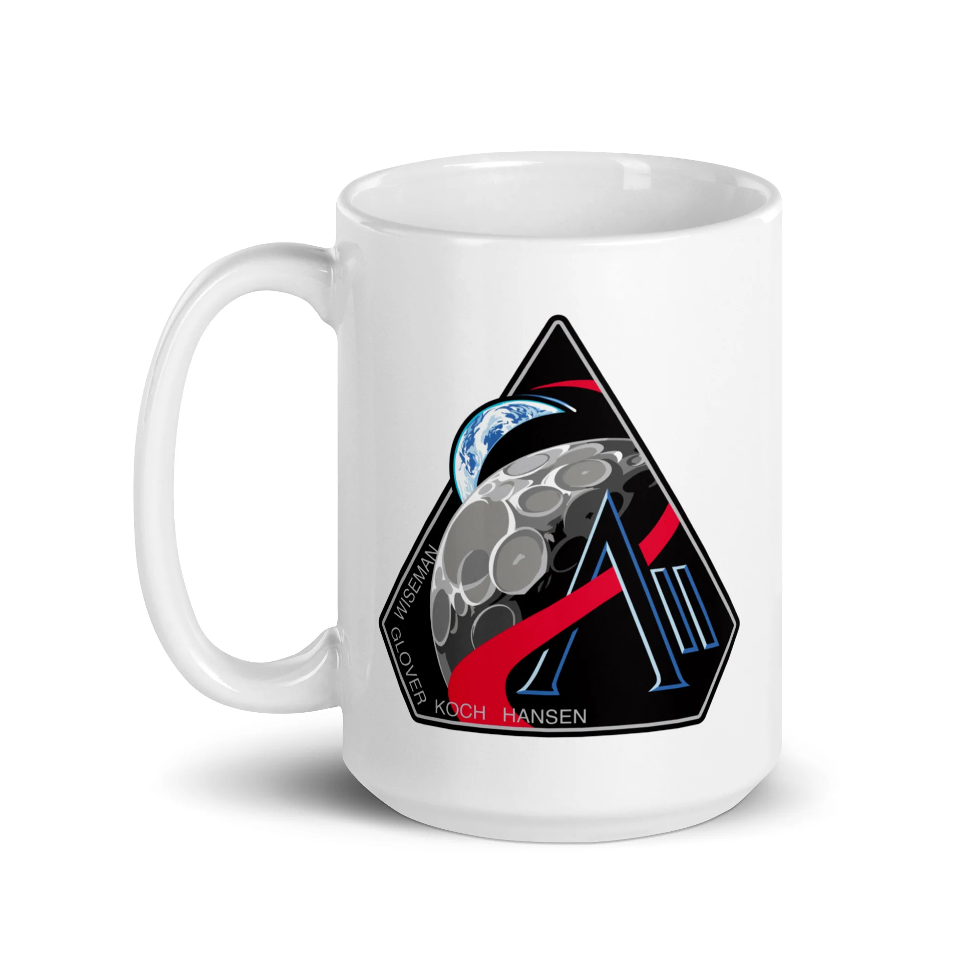 NASA Artemis II White glossy mug - Image 2