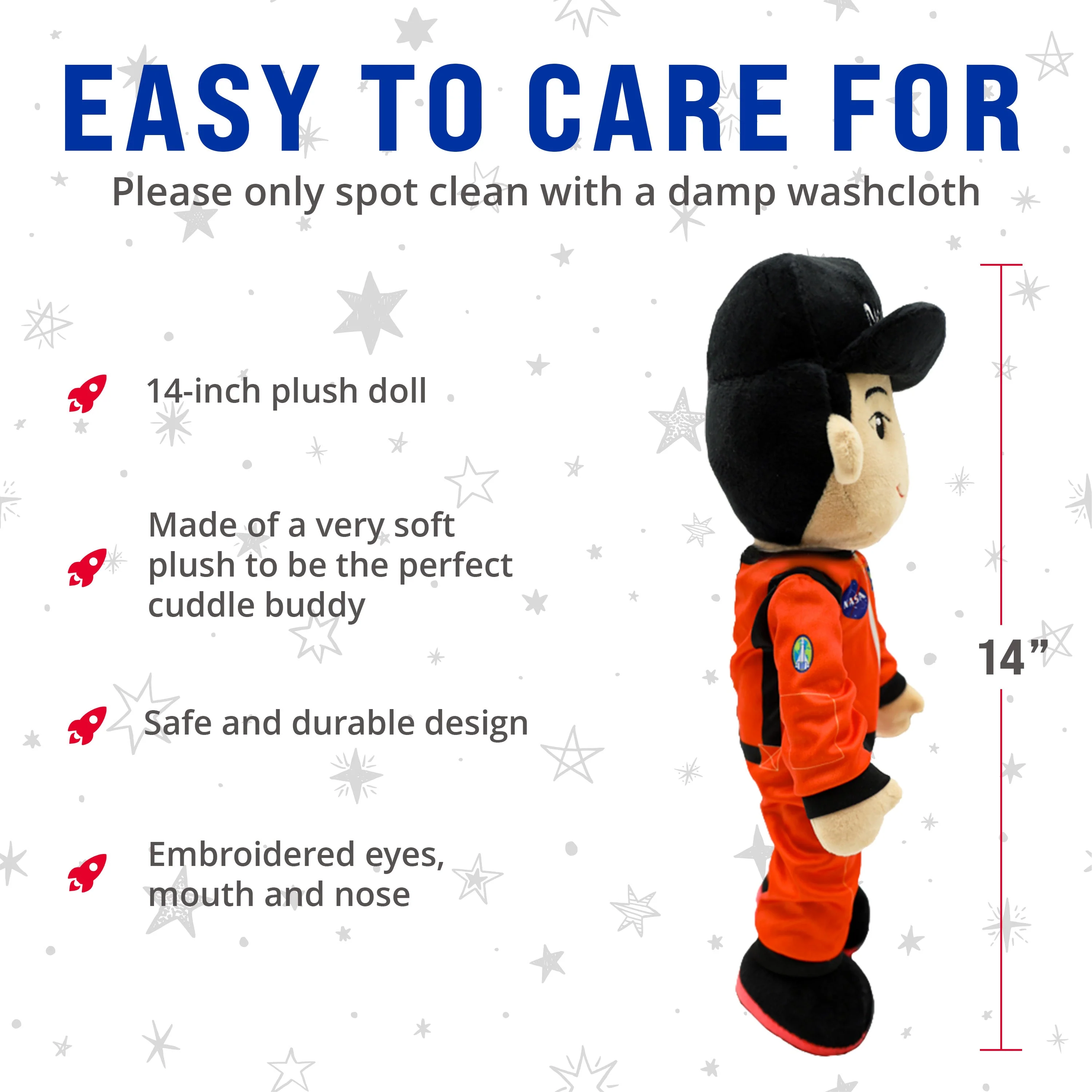 NASA Astronaut Louie 14” Plush Figure - Image 4