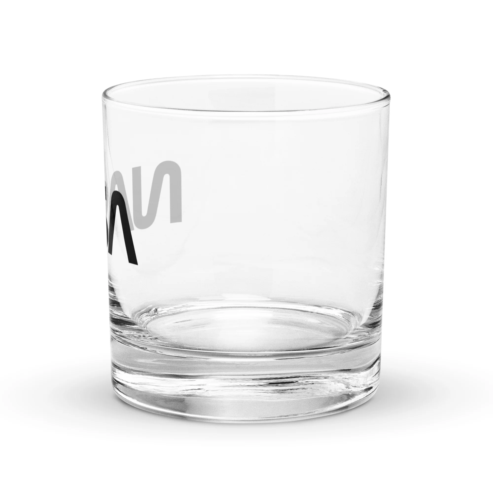 NASA Black Worm Logo Rocks Glass - Image 2