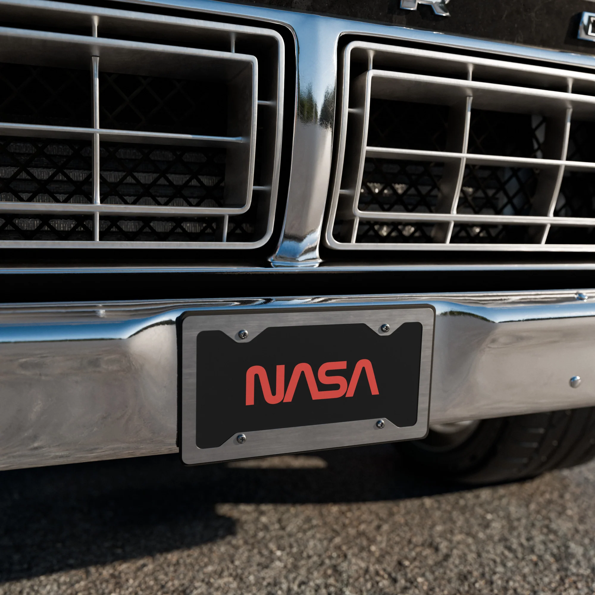 NASA Worm Logo Vanity license plate - Image 2