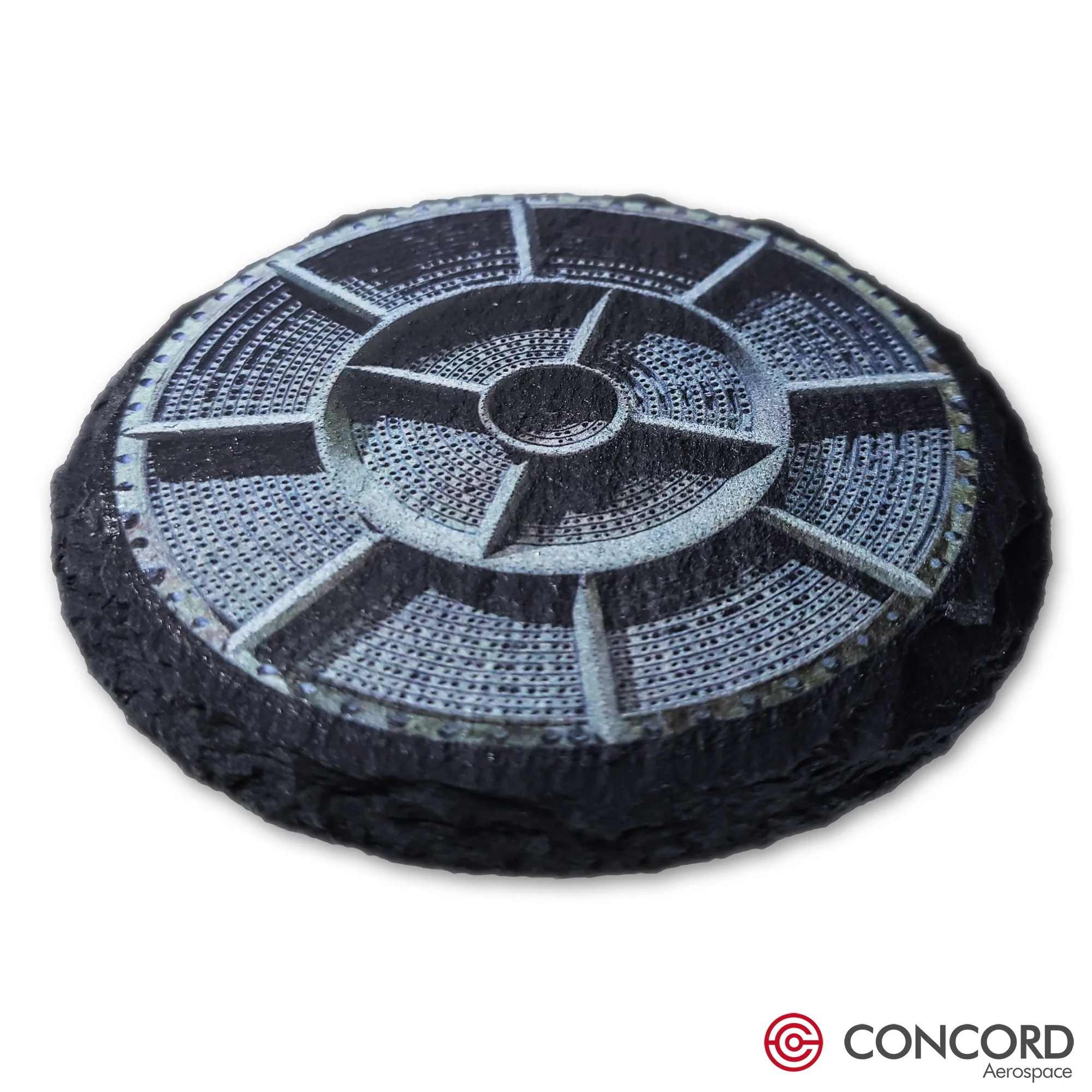 Saturn F1 Engine Injector Plate Slate Coaster - Image 3