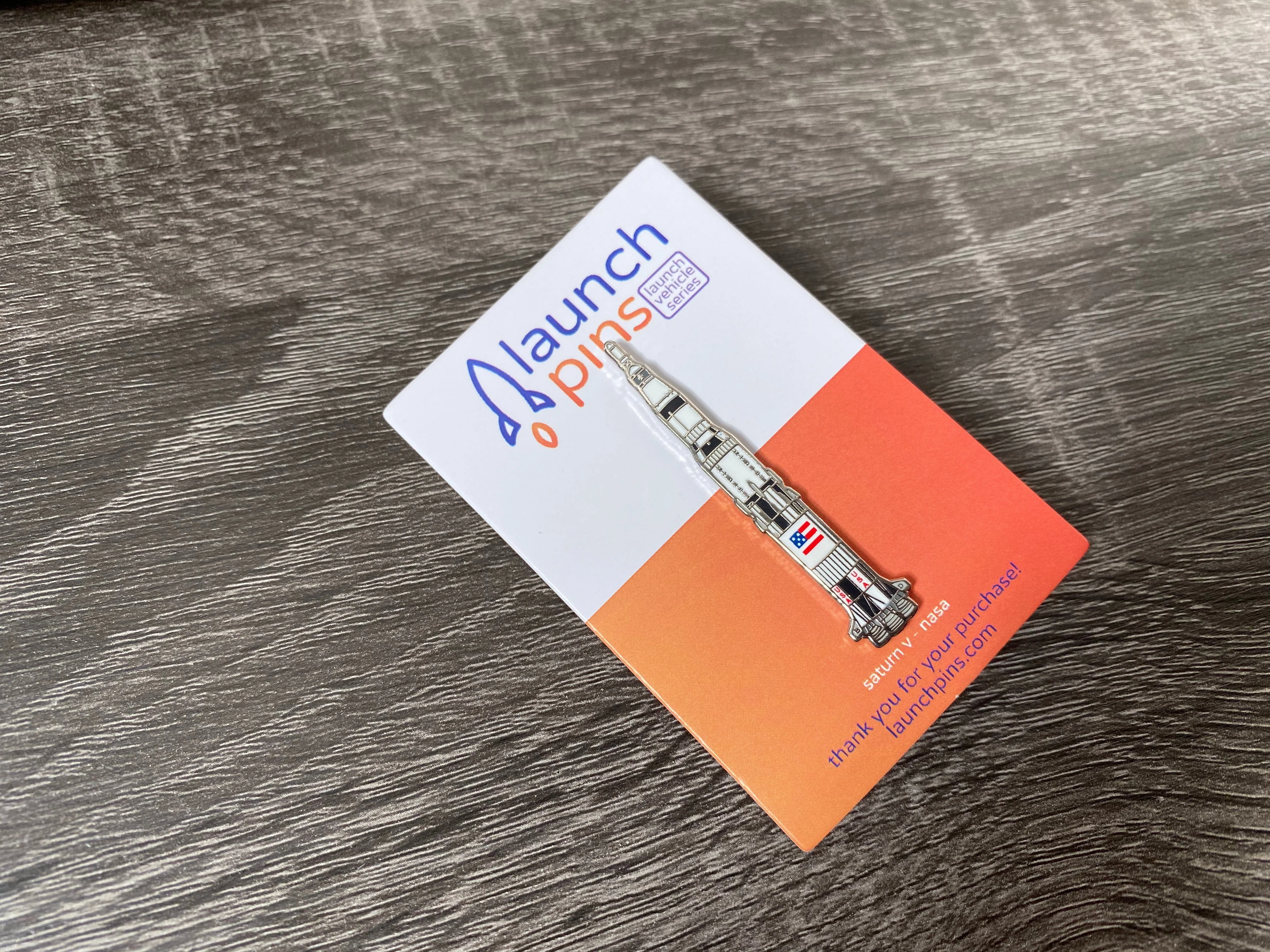 Saturn V Launch Vehicle Enamel Pin - Image 5