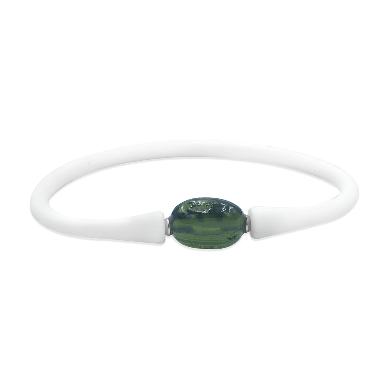 Starborn Moldavite Bead Silicone Bracelet - Image 2