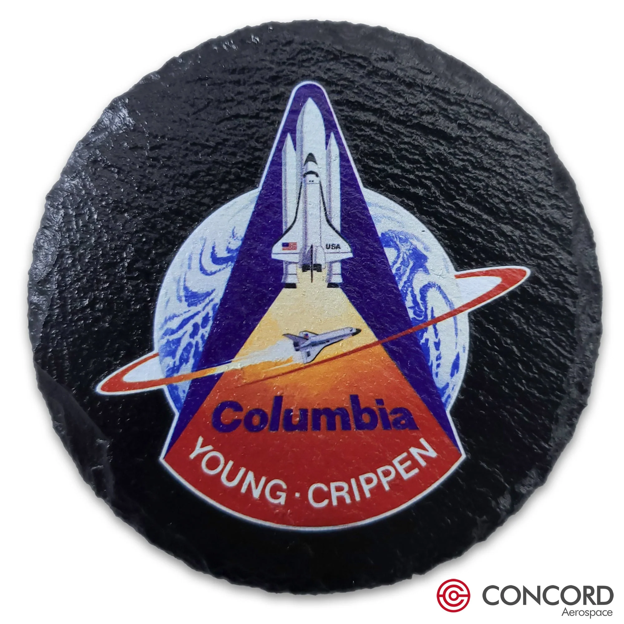 STS-1 Space Shuttle Slate Coaster