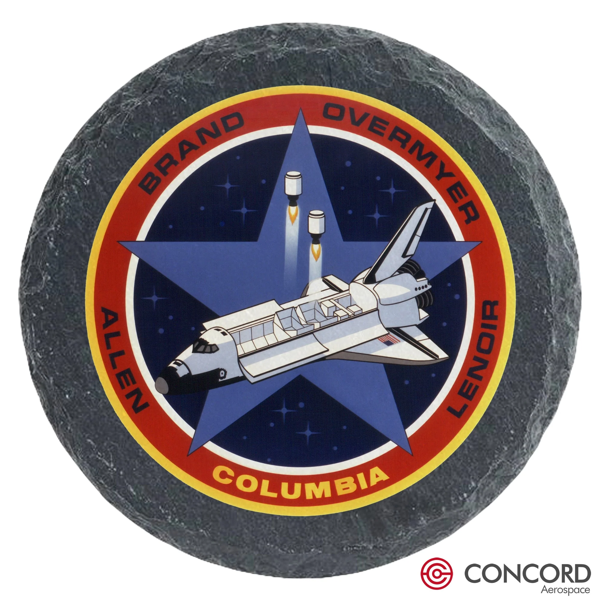 STS-5 Space Shuttle Slate Coaster