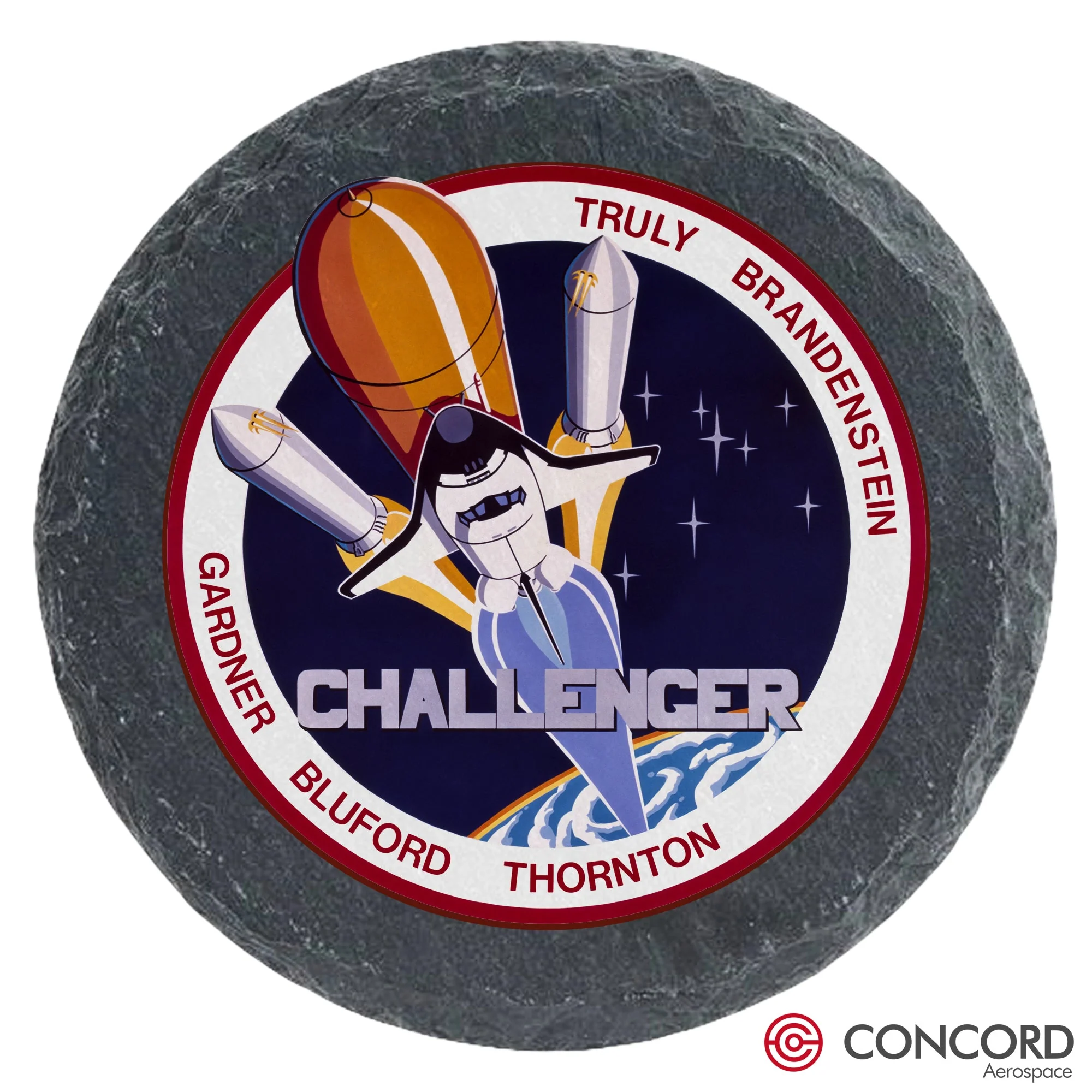 STS-8 Space Shuttle Slate Coaster