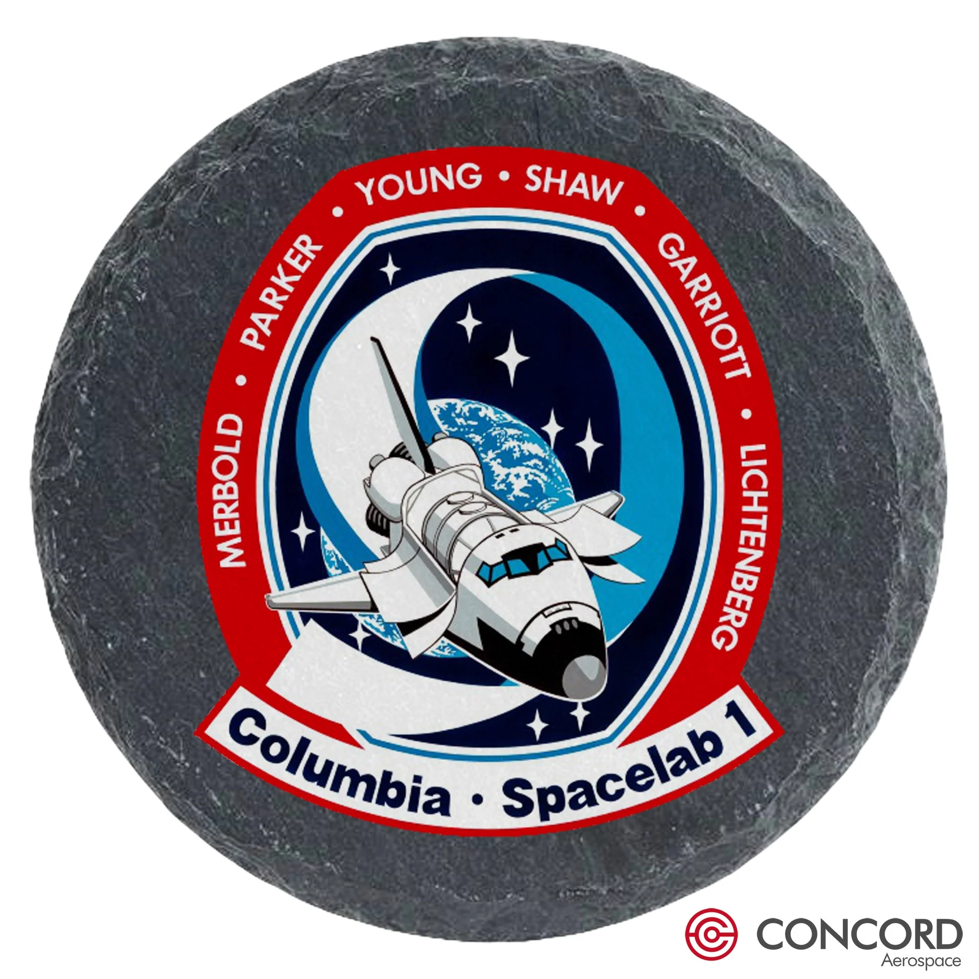 STS-9 Space Shuttle Slate Coaster