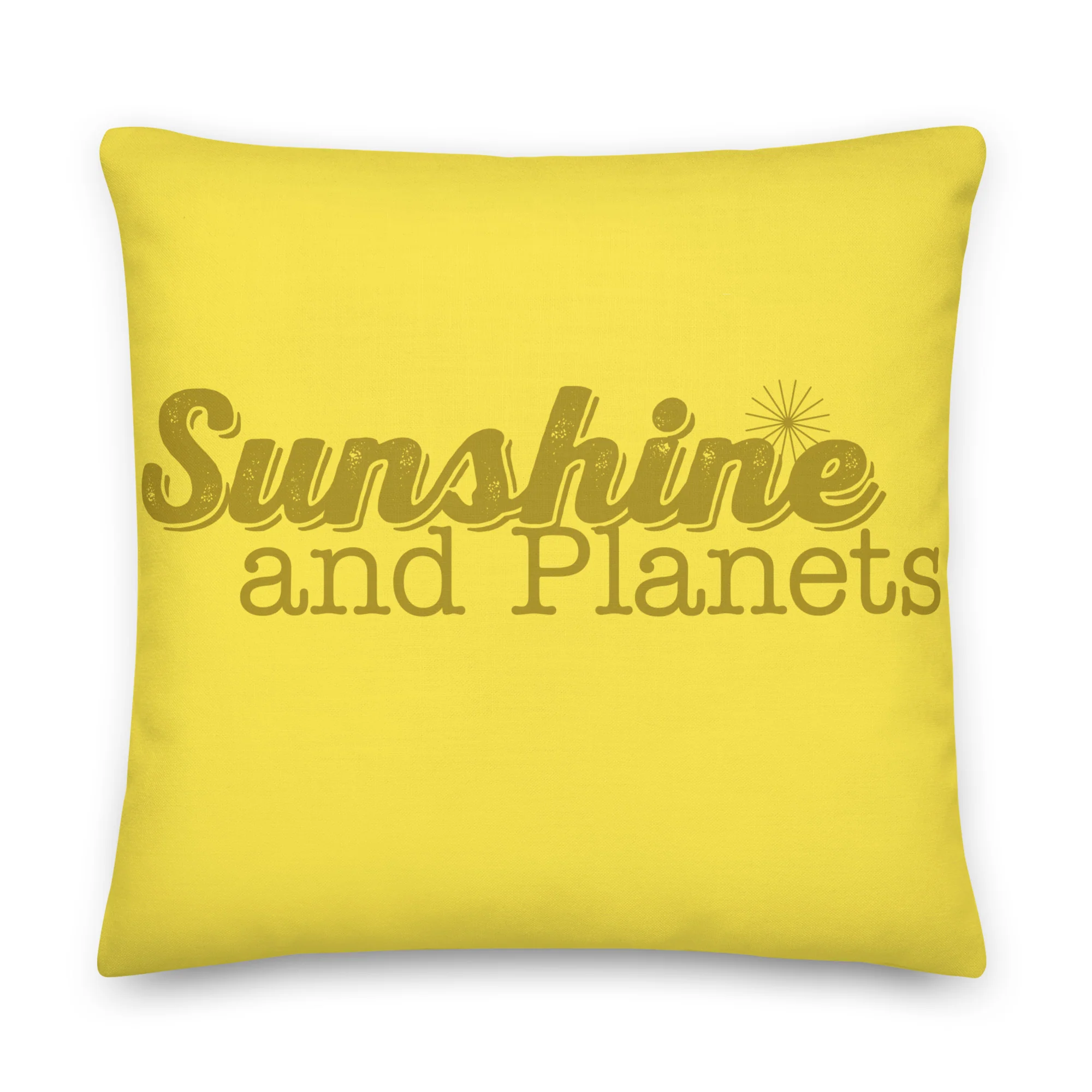 Sunshine and Planets Pillow