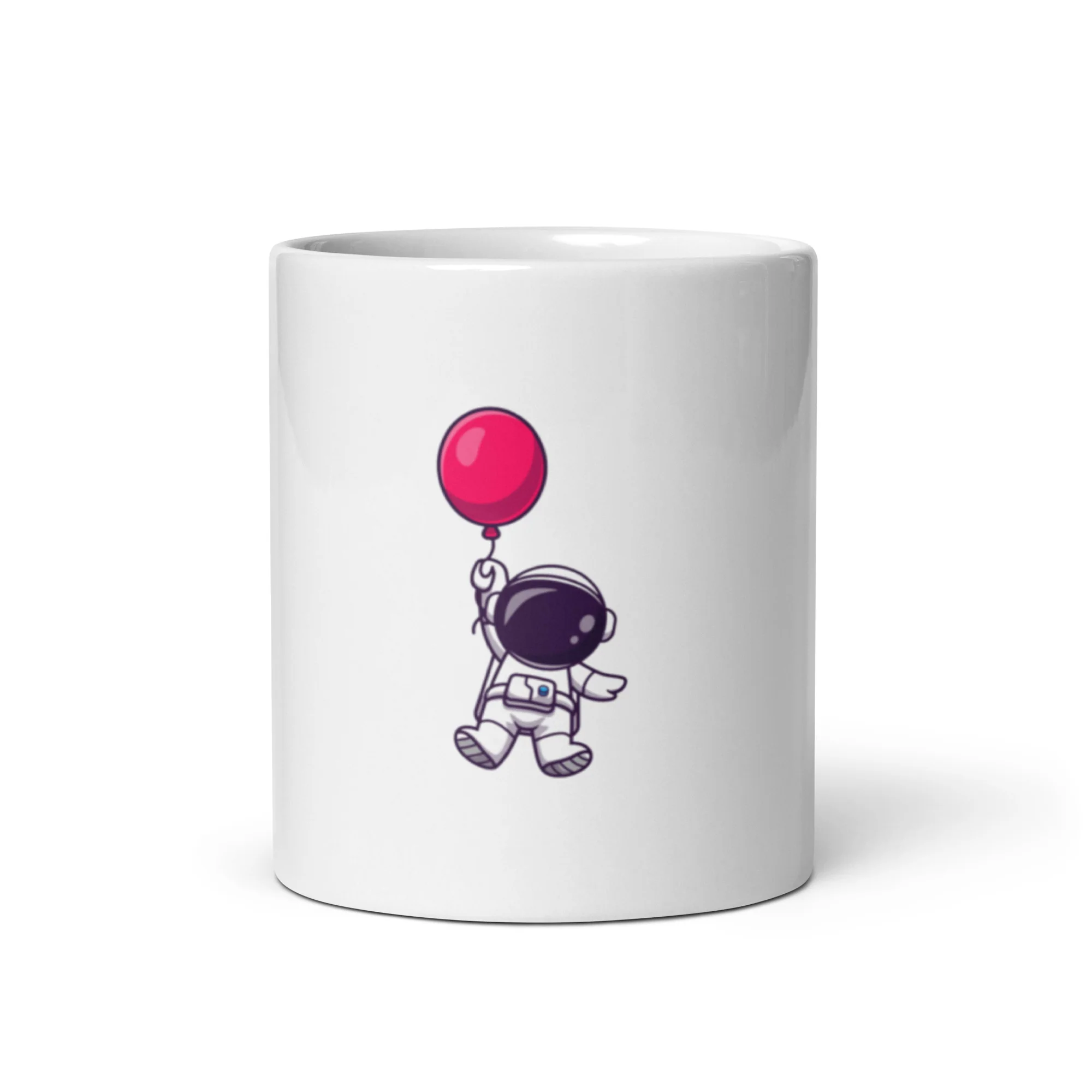 Upward White glossy mug